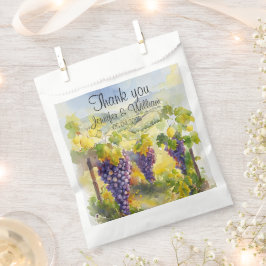 Ländliche Weinberg-Trauben Zitronen Italien Hochze Geschenktütchen