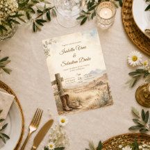 Ländliche Western-Wüsten-Hochzeit