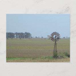 Ländliche Windmühlen-Postkarte Postkarte