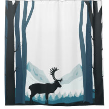 Ländliche Winter-Natur-Illustration