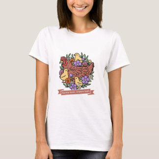 Ländliche Wurzeln, Hühnerstiefel Huhn  T-Shirt