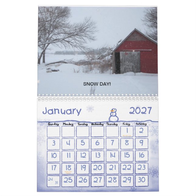 Ländlicher Amerika-Güte-Kalender Kalender (Jan 2027)