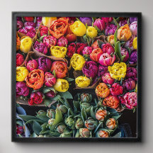 Ländlicher Blumenmarkt – Frische Blumensträuße