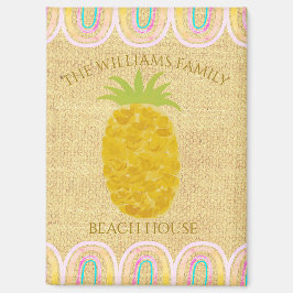 Ländlicher Boho-Ananas Magnet