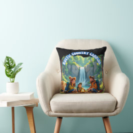 Ländlicher Campingausflug auf dem Land Kissen