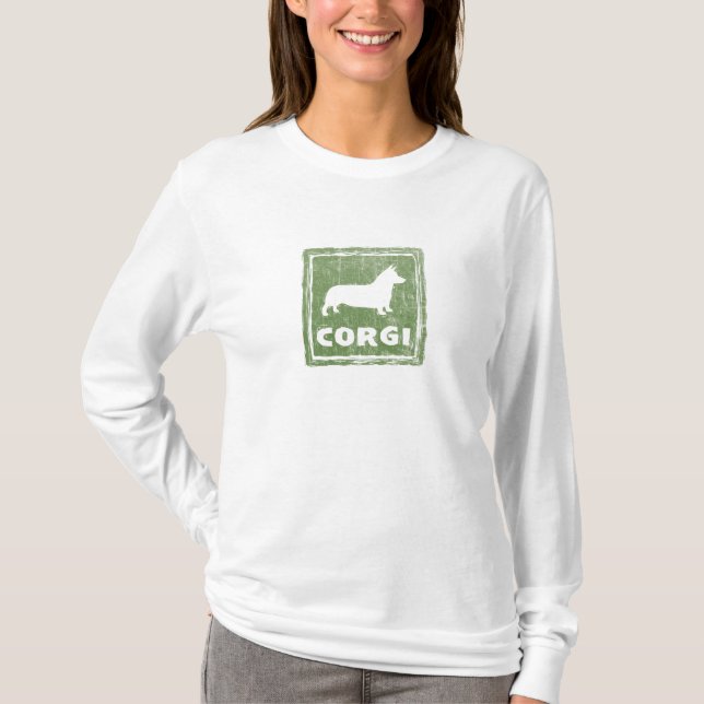 Ländlicher Corgi T-Shirt (Vorderseite)