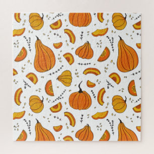 Ländlicher Herbst-Kürbis Puzzle