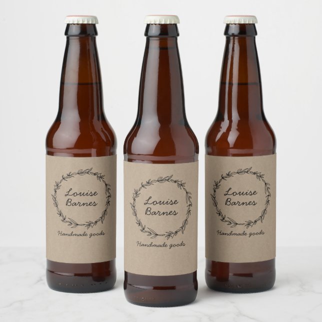 ländlicher Kranz Bierflaschenetikett (Flaschen)
