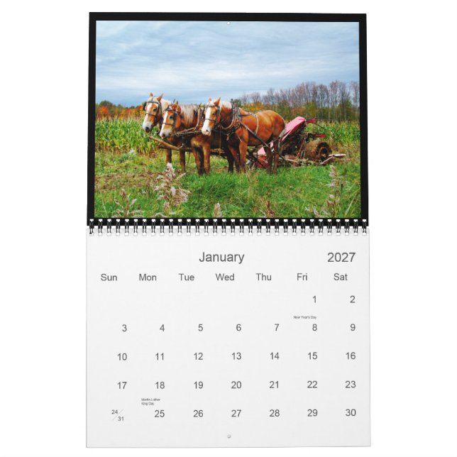 Ländlicher Kunst-Kalender der Scheunen-2013 Kalender (Jan 2027)
