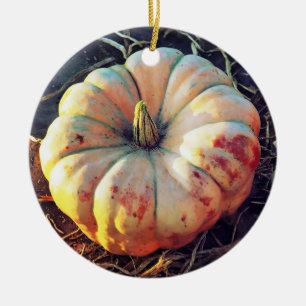 Ländlicher Kürbis Keramik Ornament