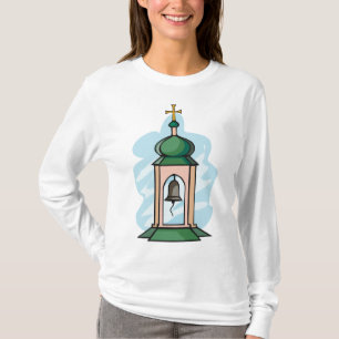 Ländlicher orthodoxer Kirchturm T-Shirt