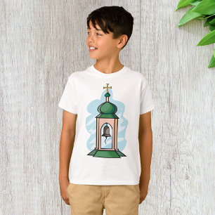 Ländlicher orthodoxer Kirchturm T-Shirt
