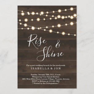 Ländlicher Post-Wedding-Brunch am Morgen danach Einladung