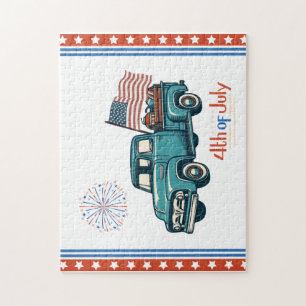 Ländlicher/Retro 4. Juli Puzzle