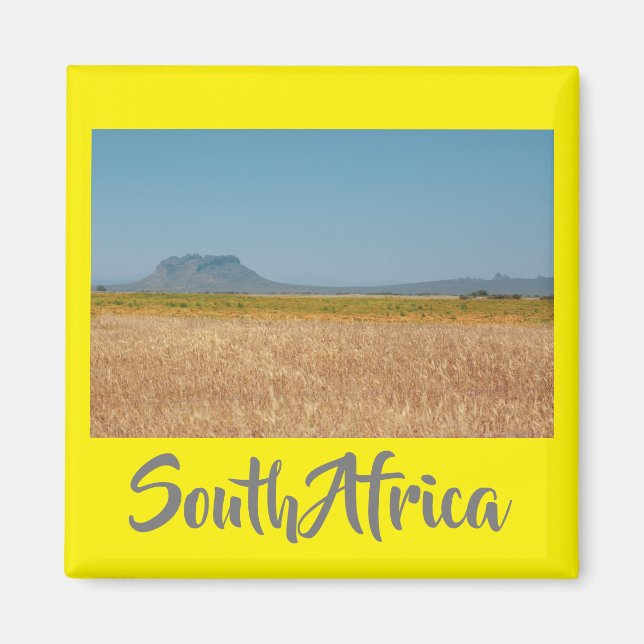 Ländlicher Südafrika Landschaftsbild Bergansicht M Magnet (Vorne)