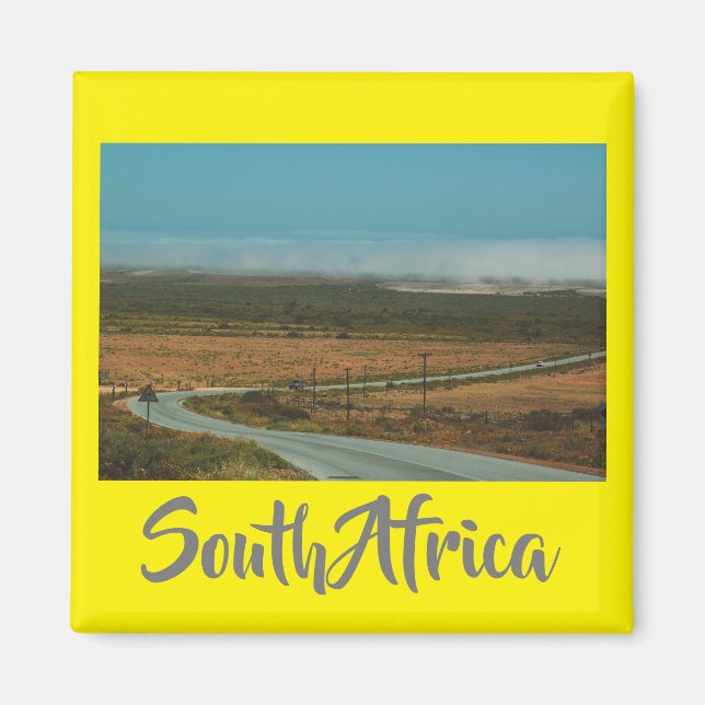 Ländlicher Südafrika Landschaftsbild Bergansicht M Magnet (Vorne)