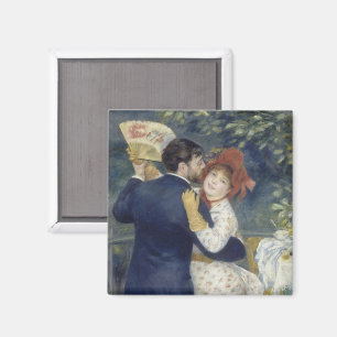 Ländlicher Tanz von Pierre Renoir, Vintage Fine Ar Magnet