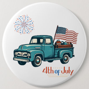Ländlicher/vintage 4. Juli Button