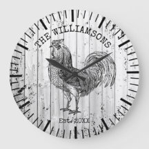 Ländlicher Vintage Holz Familienname Bauernhof Hah