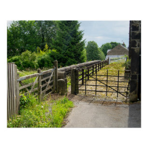 Ländlicher Weg, Mytholmroyd Poster