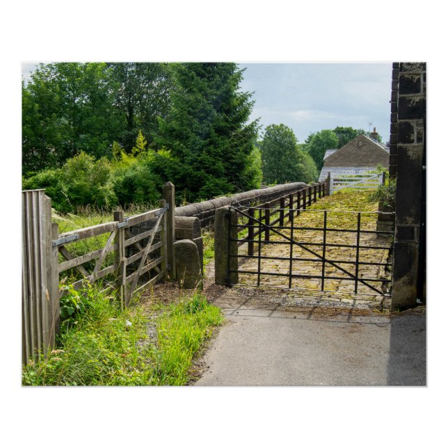 Ländlicher Weg, Mytholmroyd Poster (Vorderseite)