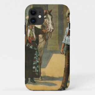 Ländlicher Western Cowboy Cowgirl Pferd Bauernhof  Case-Mate iPhone Hülle