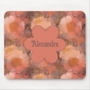 Ländliches Aquarell-Gänseblümchen-Blumenmuster Mousepad