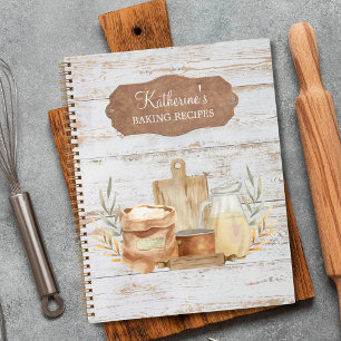 Ländliches Bauernhaus Landfamilien-Backrezeptbuch Notizbuch
