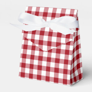 Ländliches Bauernhaus Rotkariert Muster Geschenkschachtel