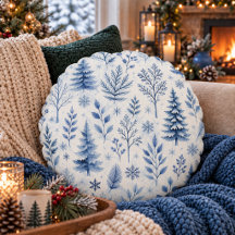 Ländliches Blau Winter Botanik Wald