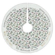 Ländliches Blumenmuster Botanic Elegantes Weihnach