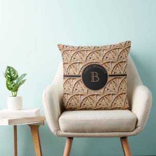 Ländliches Farmhaus Elegantes Monogramm Süßer Fami Kissen