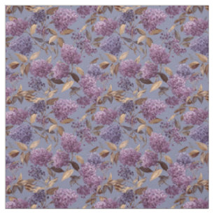 Ländliches Flieder Botanisches Kühnes Boho-Blumenm Stoff
