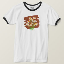 Ländliches florales Design auf braunem Hintergrund