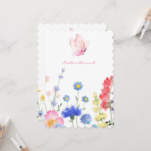 Ländliches Florales Ostern Einladung