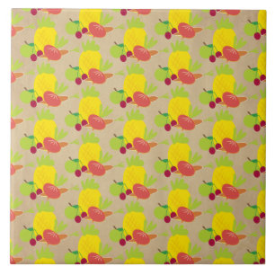 Ländliches Gemüsemuster Fliese