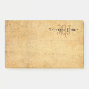 Ländliches handgeschriebenes Text Elegantes Vintag Post-it Klebezettel