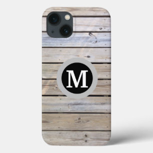 Ländliches Holzmonogramm Case-Mate iPhone Hülle