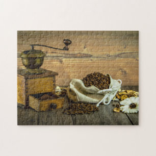 Ländliches Kaffeemühlen-Foto Puzzle