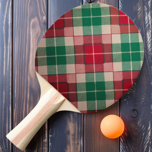 Ländliches Karo für die Feiertage Tischtennis Schläger