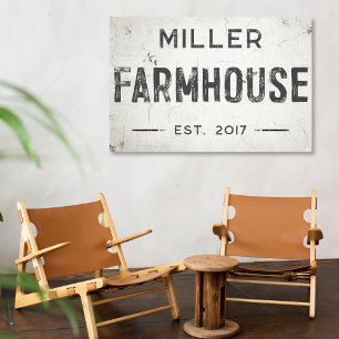 Ländliches modernes industrielles Farmhouse-Schild Leinwanddruck