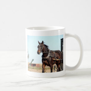 Ländliches Pferd und Buggy Tasse