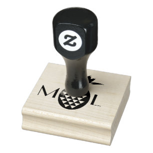 Ländliches Pineapple Initial Logo Geschäfts Hochze Gummistempel