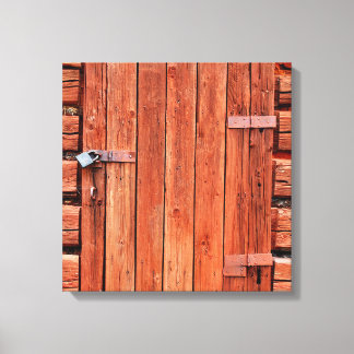 Ländliches Türbild auf Leinwand