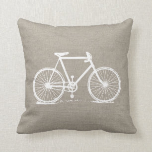 Ländliches Vintage-Fahrrad Kissen
