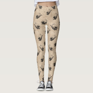 Ländliches Vintage-Geister-Muster (2) Leggings