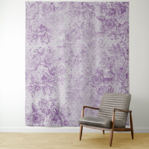 ländliches Violett, Shabby Chic, blasse Lavendelbl Wandteppich