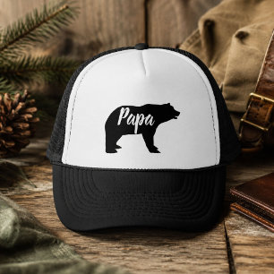 ländliches Waldtier Papa Bär Truckerkappe