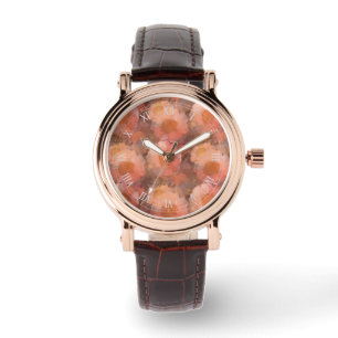 Ländliches Wasserfarben-Gänseblümchen-Blumenmuster Armbanduhr