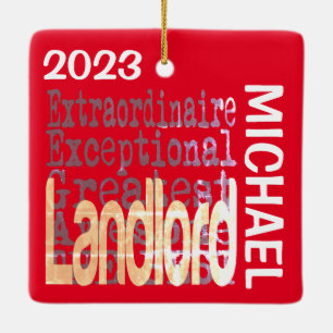 Landlord Extraordinaire CUSTOM Keramikornament